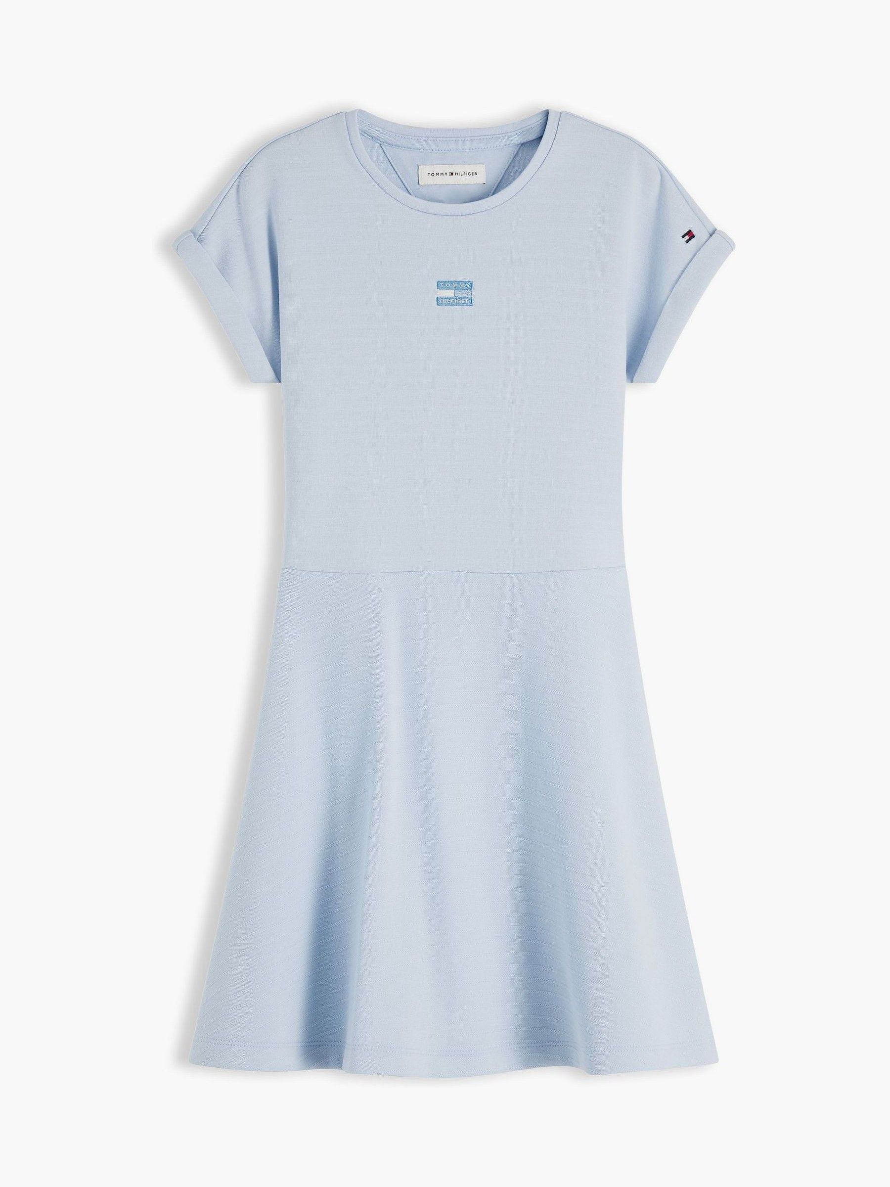 Tommy Hilfiger Blue Tonal Flag Logo Skater Dress image 5