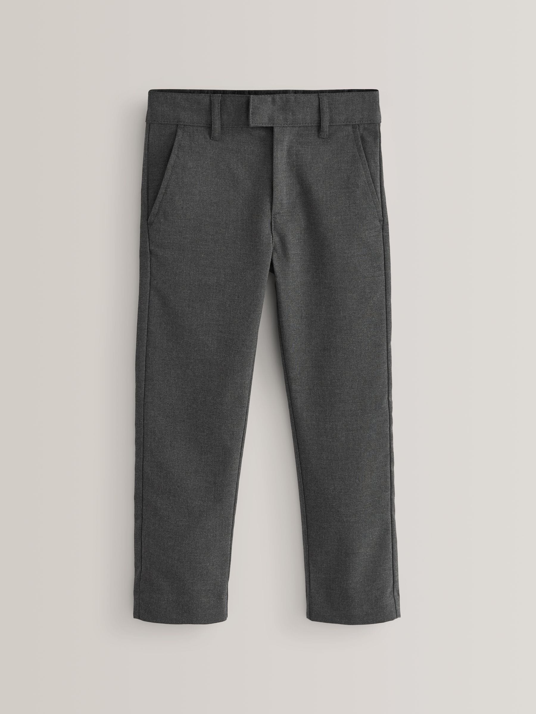 Dsiney Kidz - Grey Slim Waist Skinny Leg School Formal Trousers (3-17yrs) image 1