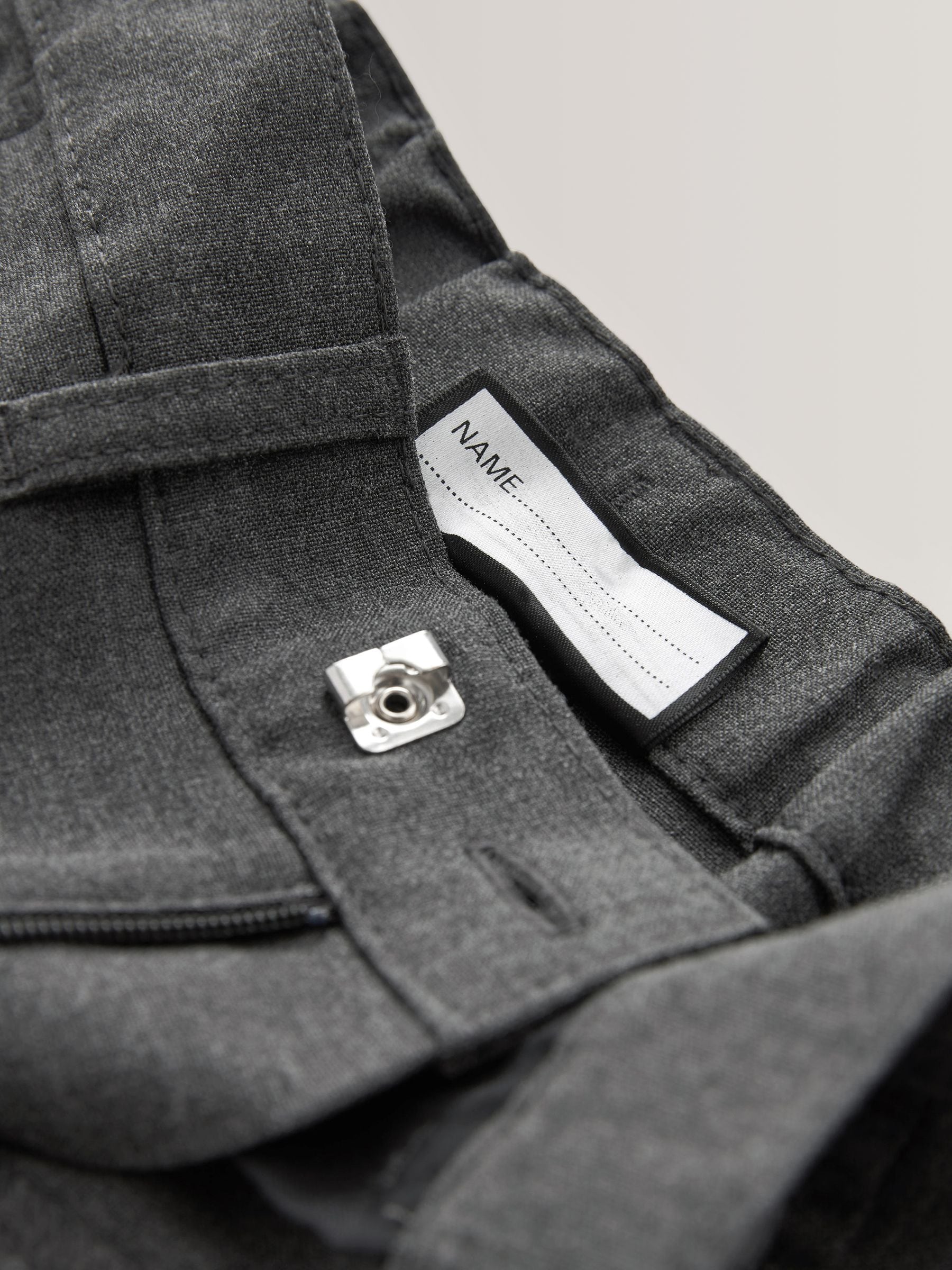 Dsiney Kidz - Grey Slim Waist Skinny Leg School Formal Trousers (3-17yrs) image 3