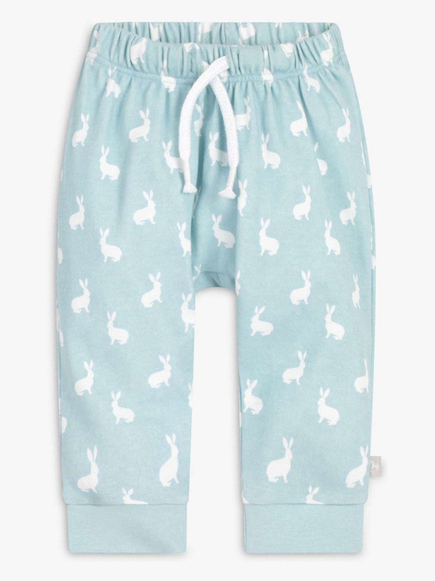 The Little Tailor Blue 2 Piece Jersey Bunny Print 100% Cotton Gift Set image 5