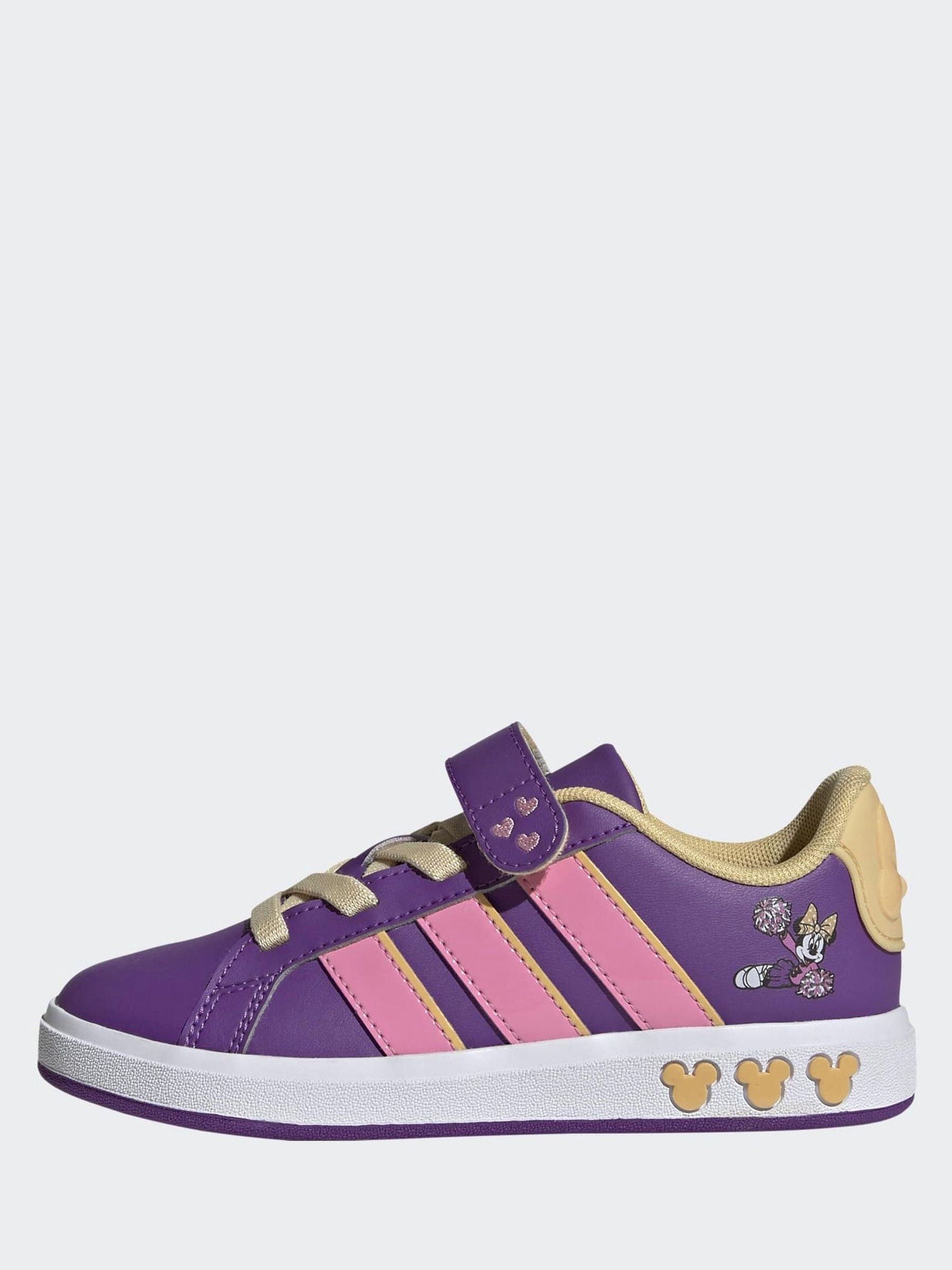 adidas Purple Disney Minnie Mouse Grand Court Shoes image 2