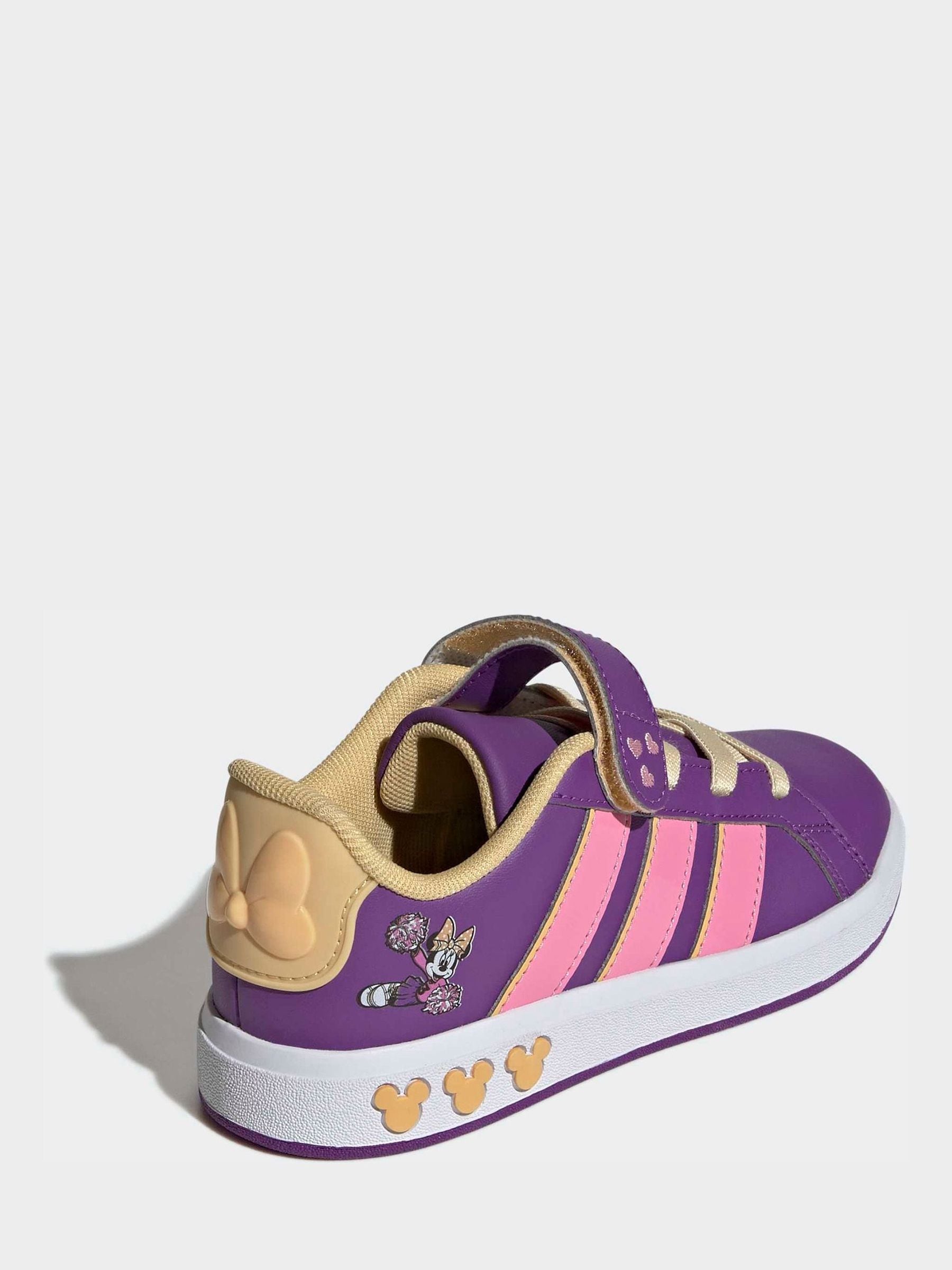 adidas Purple Disney Minnie Mouse Grand Court Shoes image 4