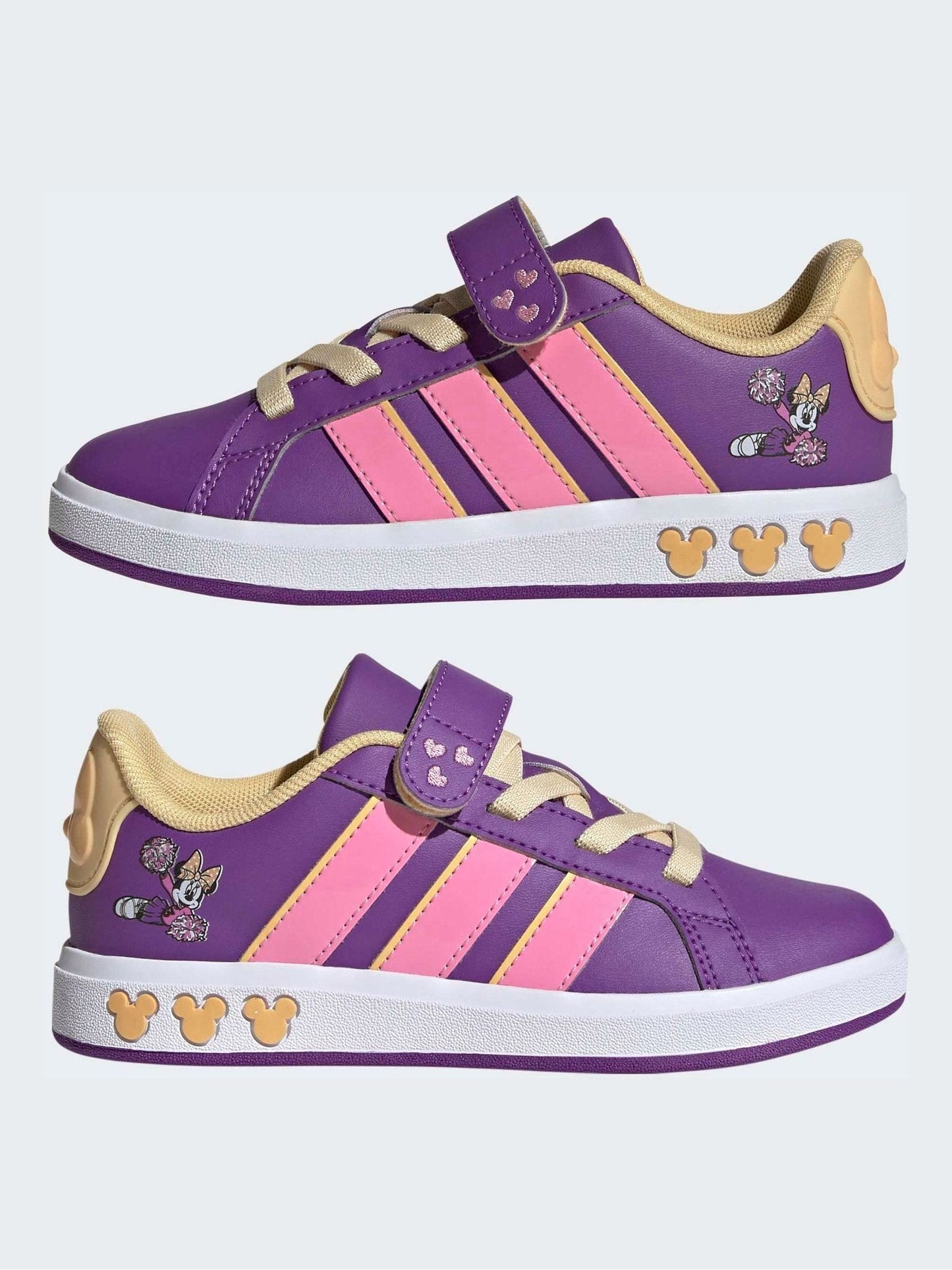 adidas Purple Disney Minnie Mouse Grand Court Shoes image 7