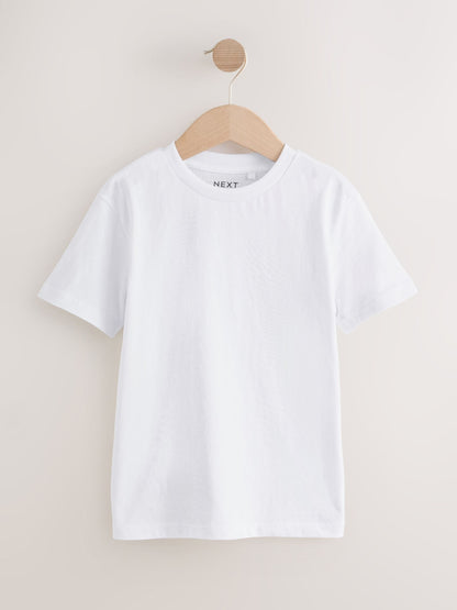 Dsiney Kidz - White Short Sleeve T-Shirts 5 Pack (3-16yrs) image 2