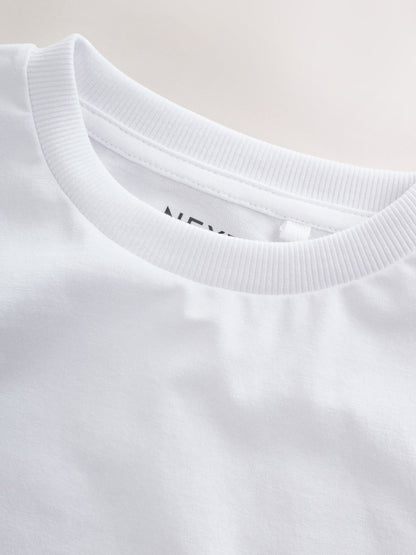 Dsiney Kidz - White Short Sleeve T-Shirts 5 Pack (3-16yrs) image 3