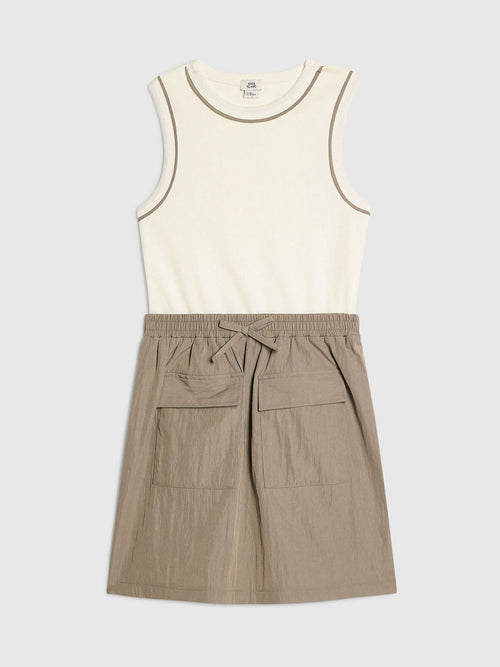 Dsiney Kidz - River Island Brown Hybrid Nylon Dress image 1
