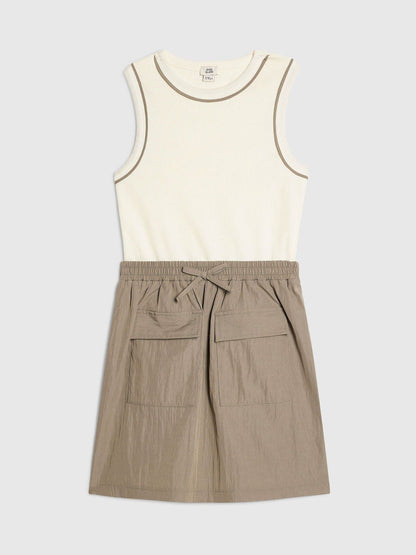 Dsiney Kidz - River Island Brown Hybrid Nylon Dress image 1
