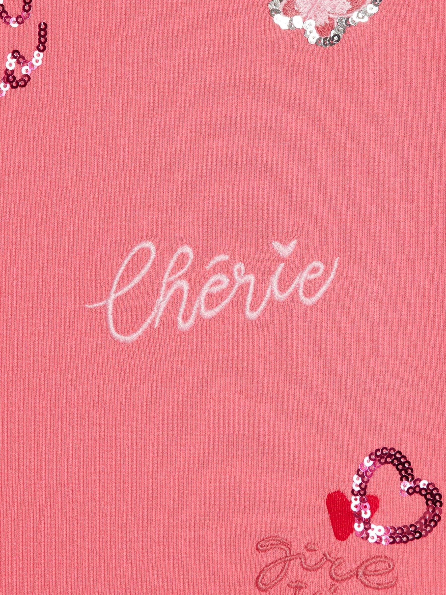 Dsiney Kidz - River Island Pink Sequin Embroidered T-Shirt image 3