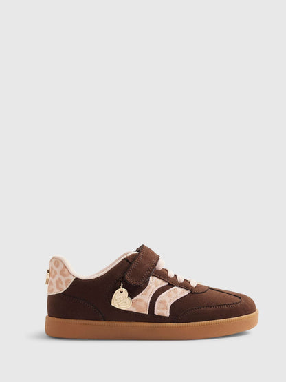 River Island Brown Leopard Trainers image 1