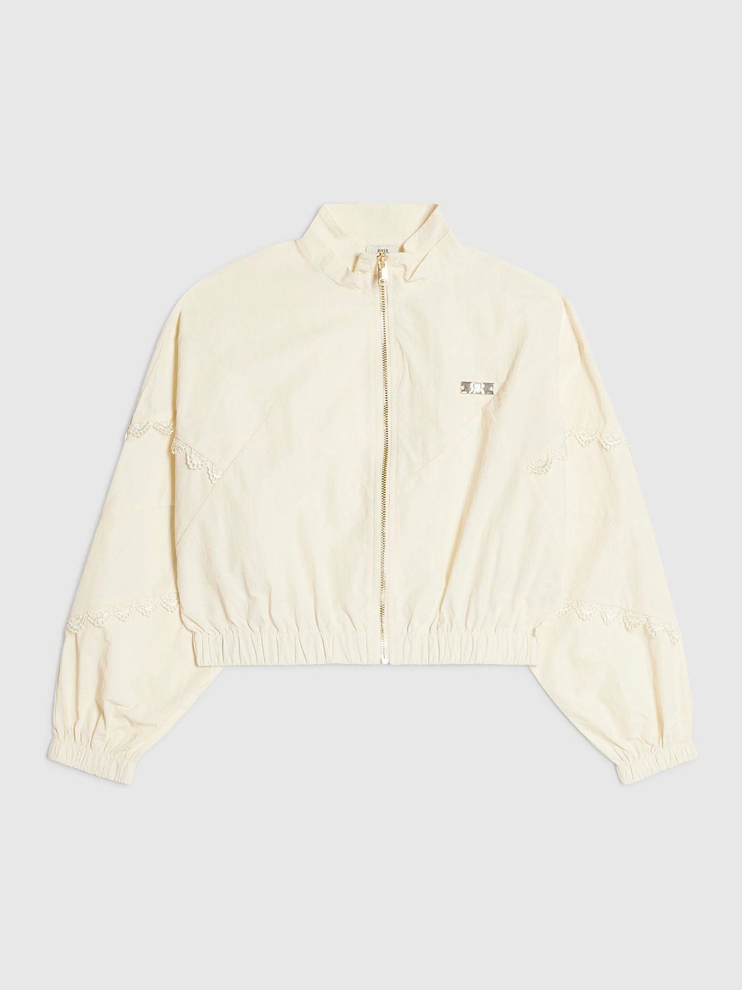 Dsiney Kidz - River Island Cream Lace Funnel Bomber Jacket image 1