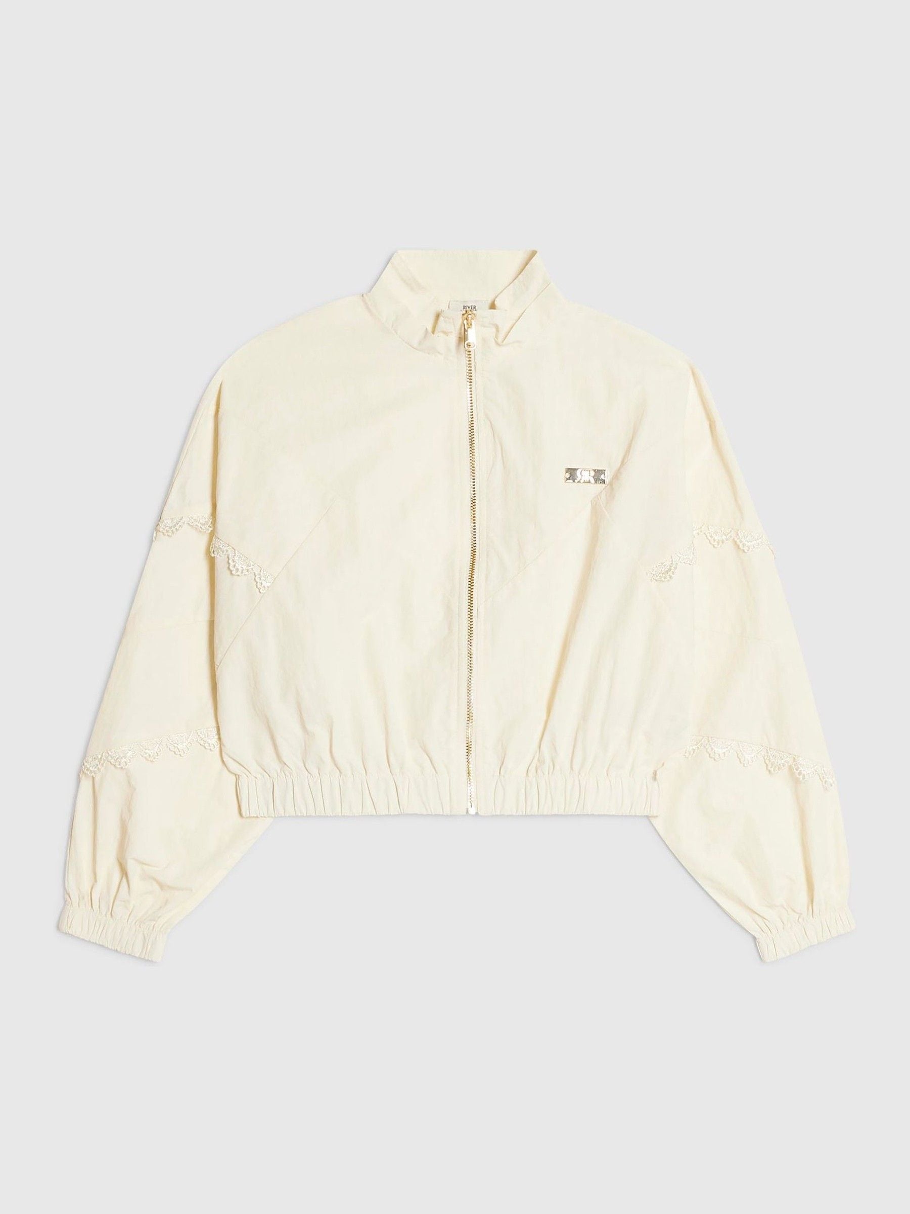 Dsiney Kidz - River Island Cream Lace Funnel Bomber Jacket image 1