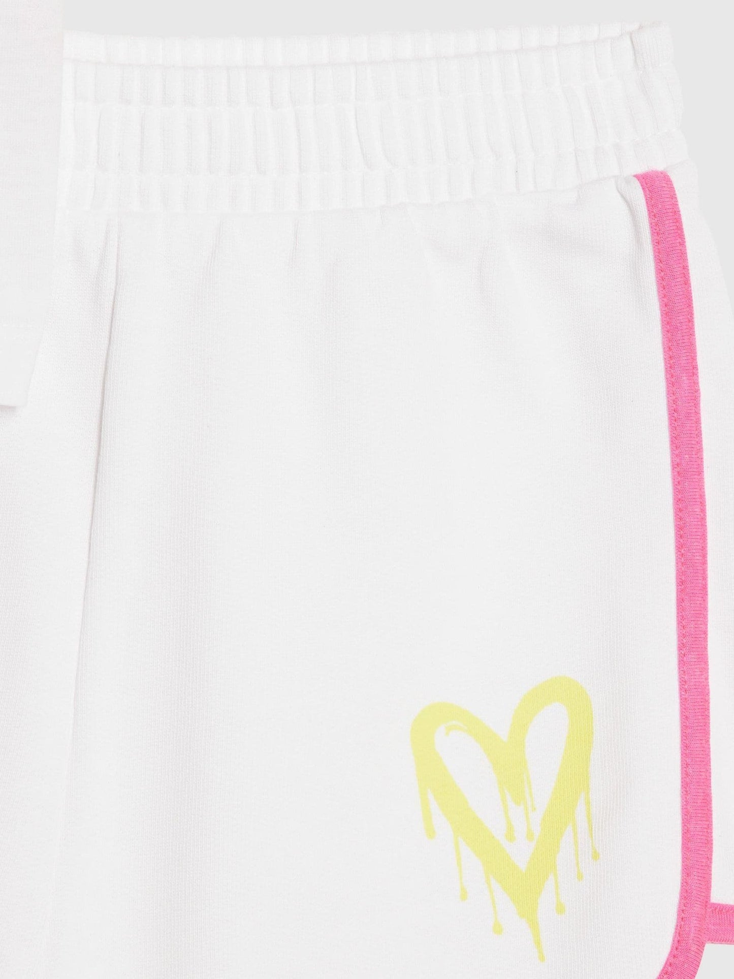 Dsiney Kidz - River Island White Neon Graffiti Top & Short Set image 4