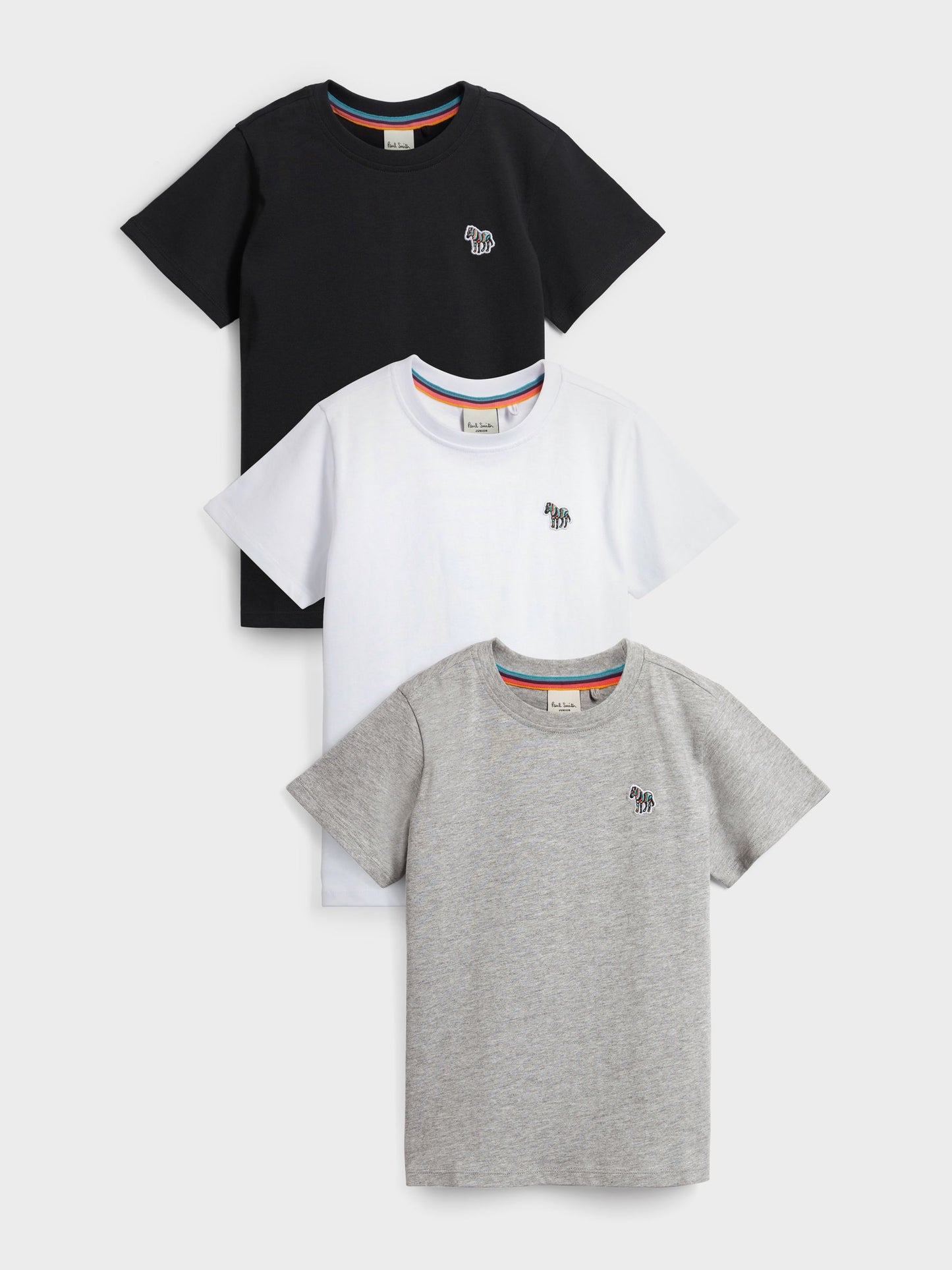 Dsiney Kidz - Paul Smith Junior Multi Zebra Signature T-Shirts 3 Pack image 1