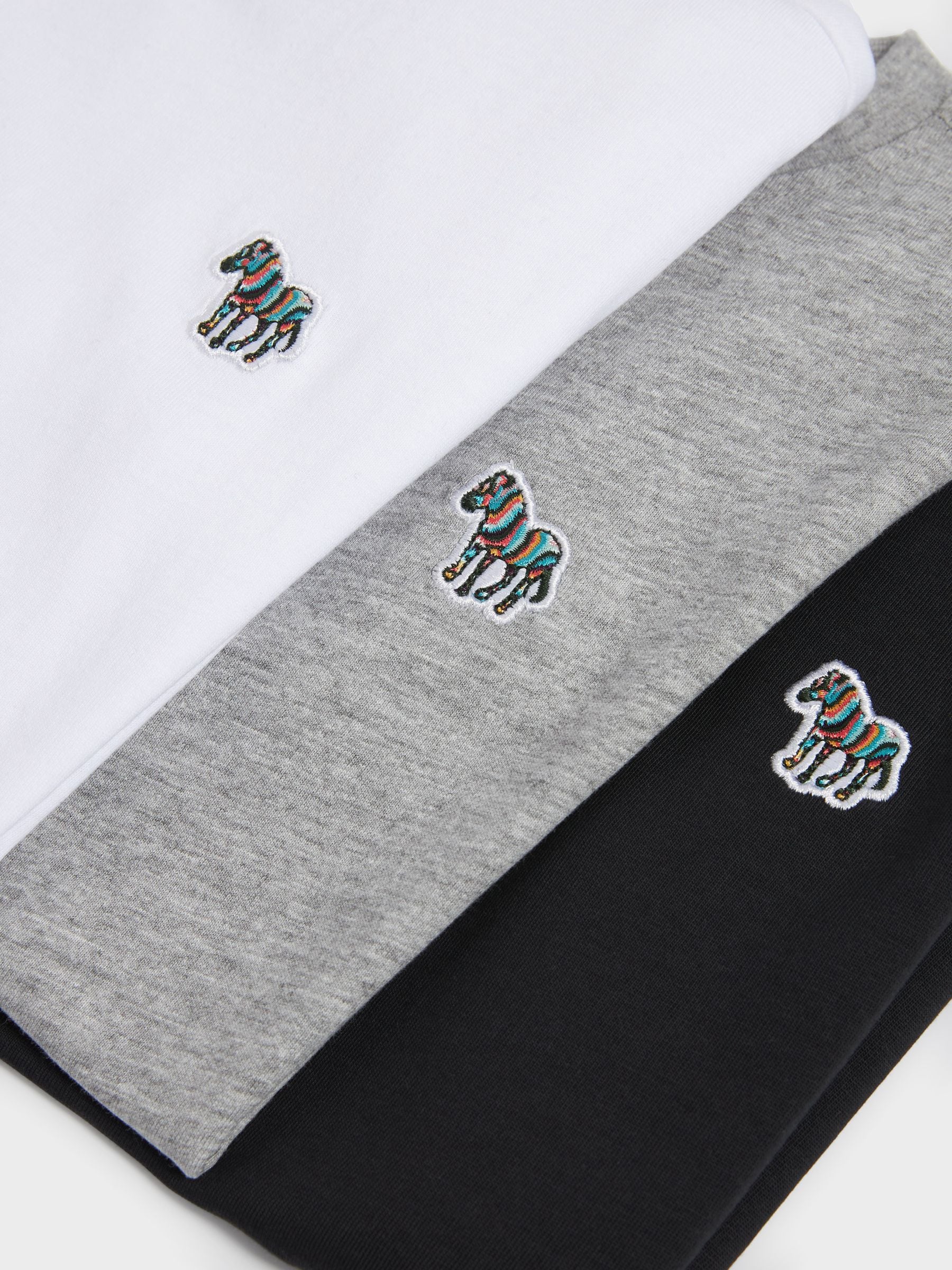 Dsiney Kidz - Paul Smith Junior Multi Zebra Signature T-Shirts 3 Pack image 6