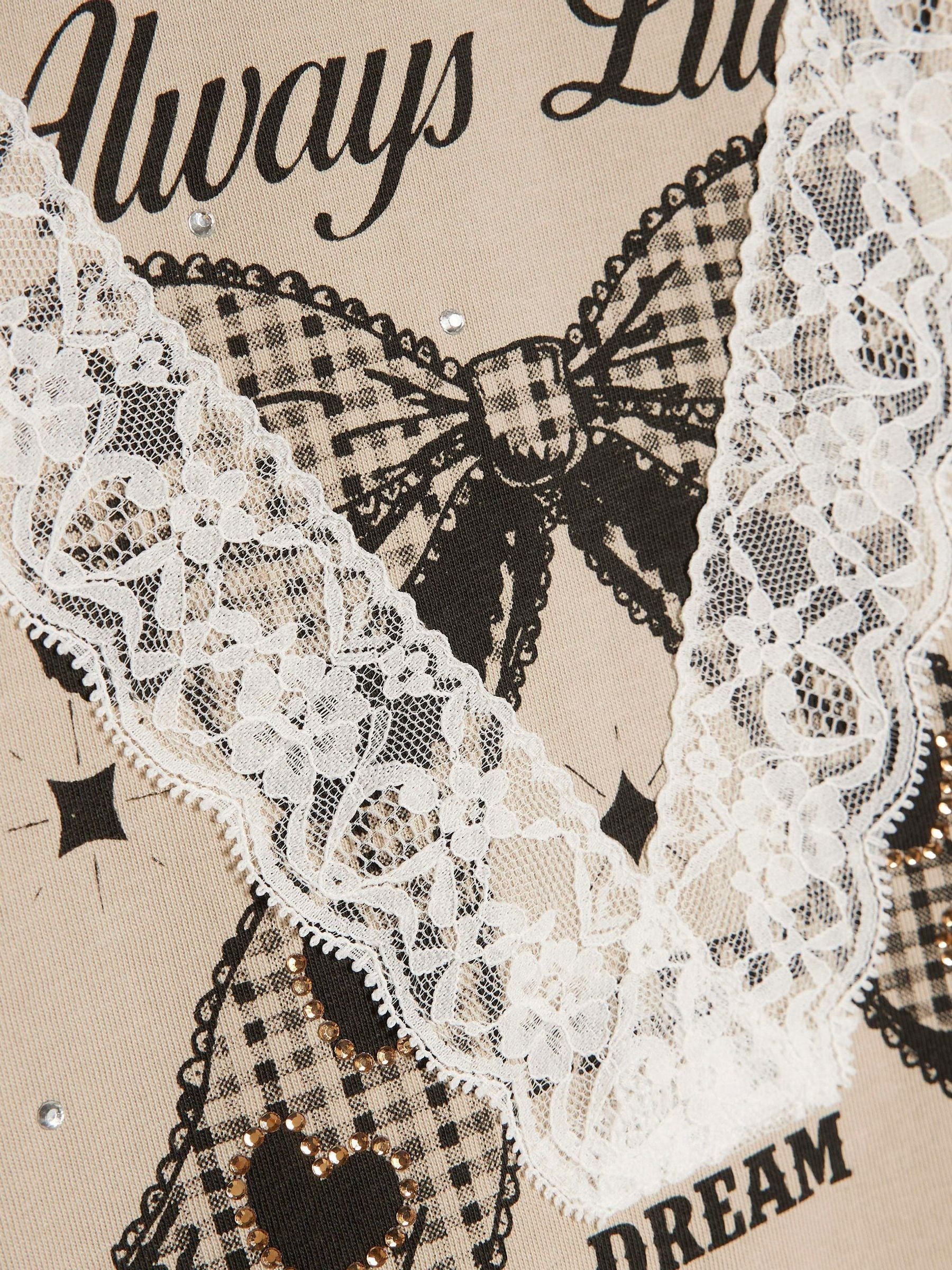 Dsiney Kidz - River Island Cream Lace Top & Ruffle Skirt Set image 4
