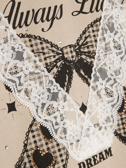 Dsiney Kidz - River Island Cream Lace Top & Ruffle Skirt Set image 4