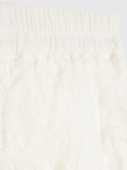 Dsiney Kidz - River Island Cream Lace Top & Ruffle Skirt Set image 5