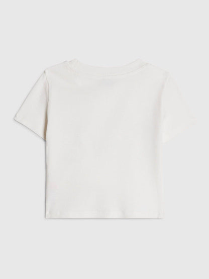Dsiney Kidz - River Island White Sequin Bow Baby T-Shirt image 2