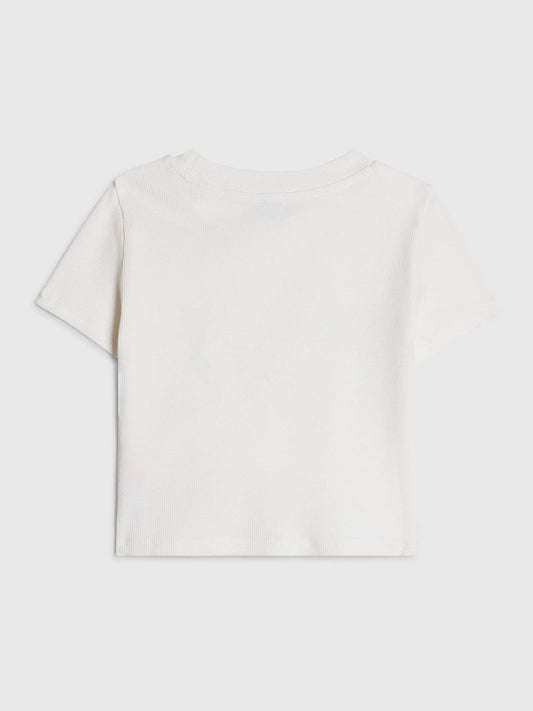 Dsiney Kidz - River Island White Sequin Bow Baby T-Shirt image 2