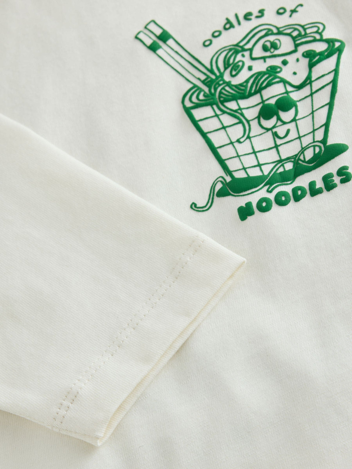 Cream Noodle Long Sleeve Back Graphic T-Shirt (3mths-10yrs) - image 3