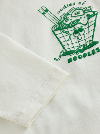 Cream Noodle Long Sleeve Back Graphic T-Shirt (3mths-10yrs) - image 3