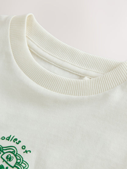 Cream Noodle Long Sleeve Back Graphic T-Shirt (3mths-10yrs) - image 4