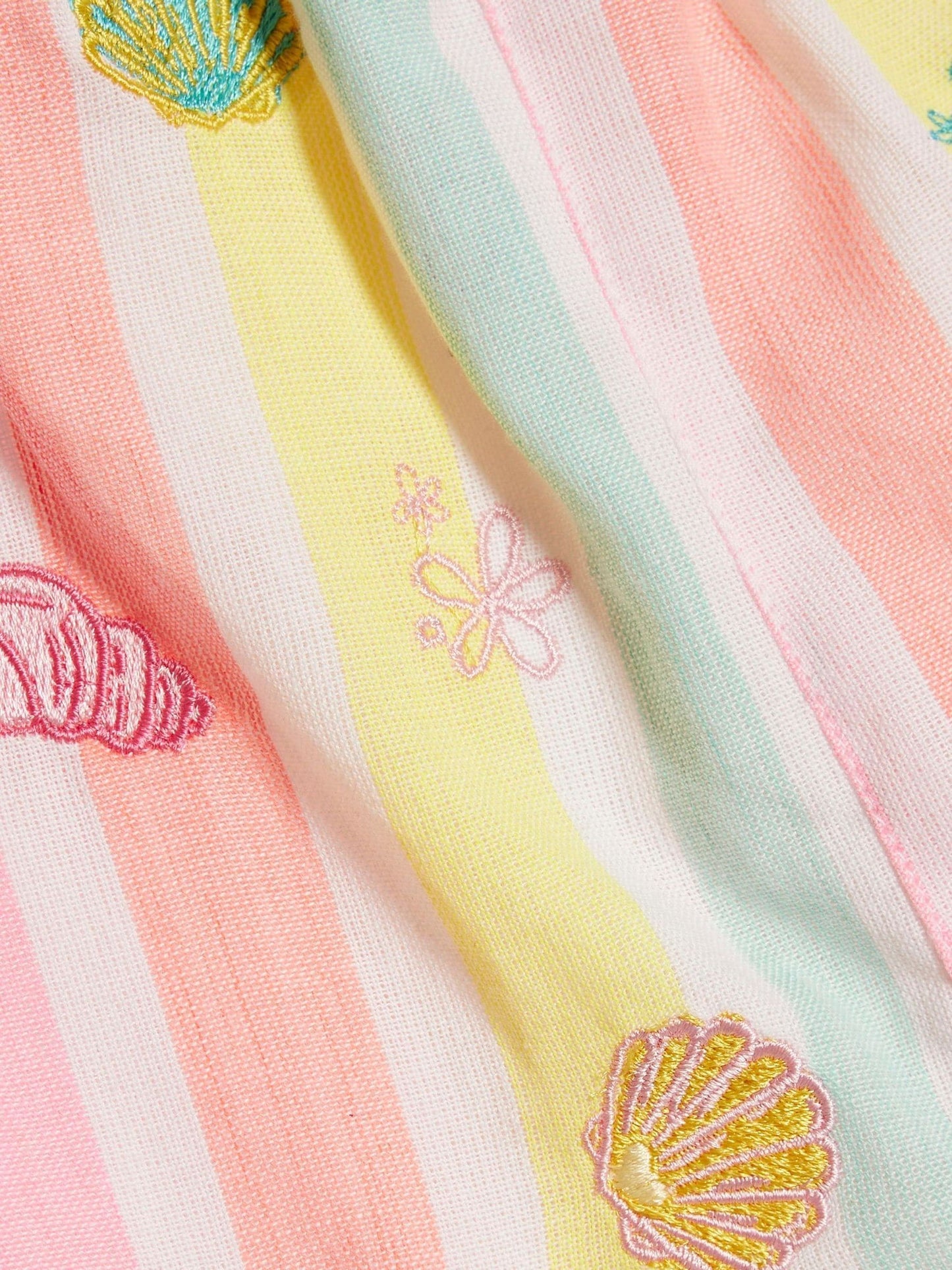 River Island Pink Stripe Embroidered Romper image 5
