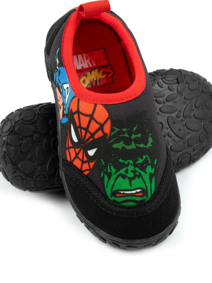 Vanilla Underground Black Kids Marvel Character Aqua Socks image 4