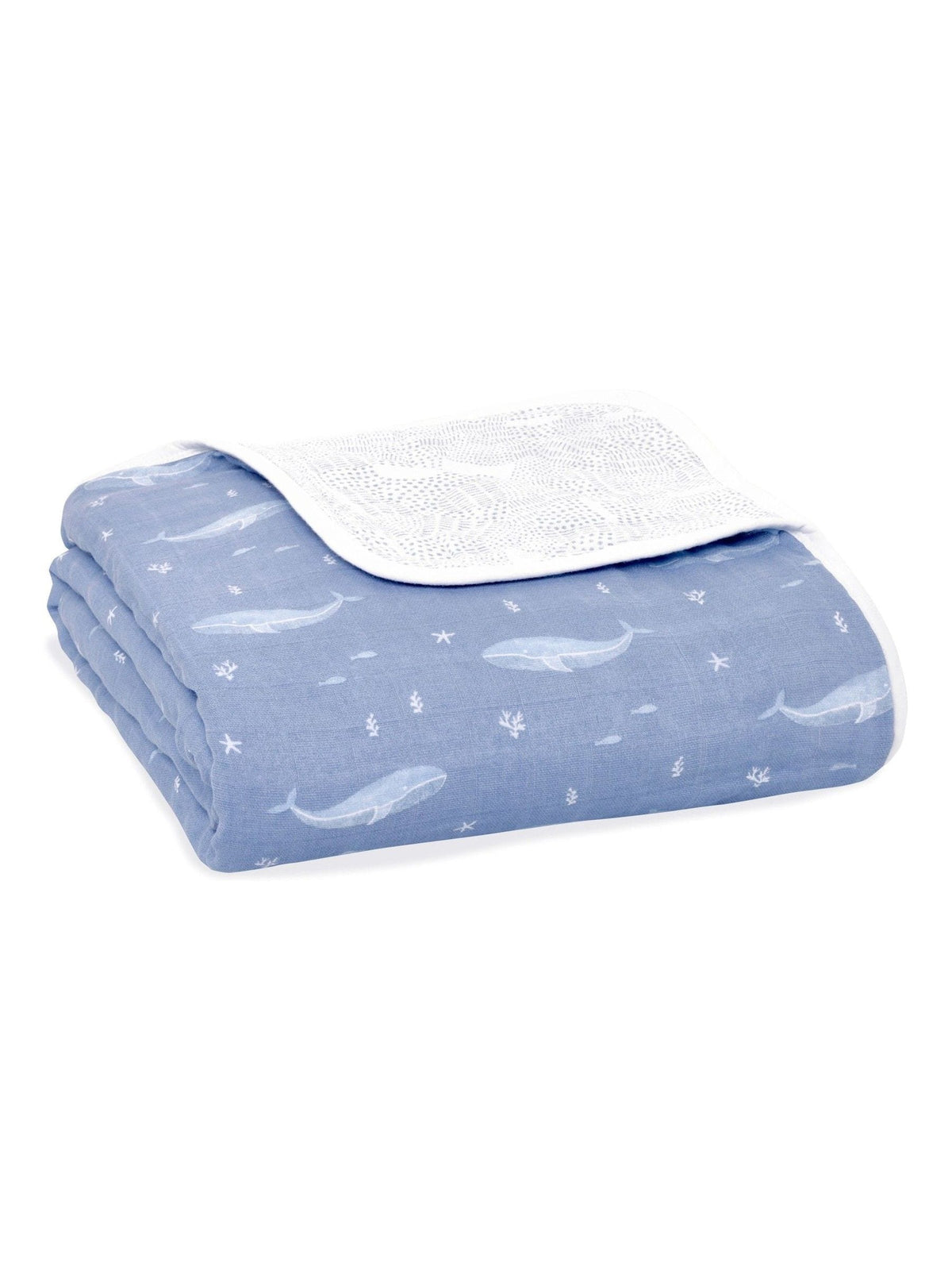 aden + anais Blue Animal Kingdom Cotton Muslin Dream Blanket image 1