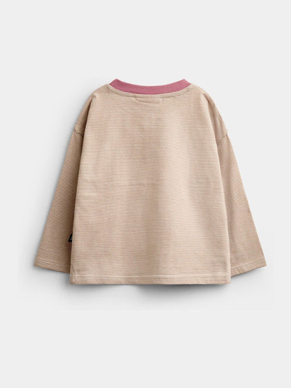 JoJo Maman Bébé Red Stripe Walrus Printed Top - image 2