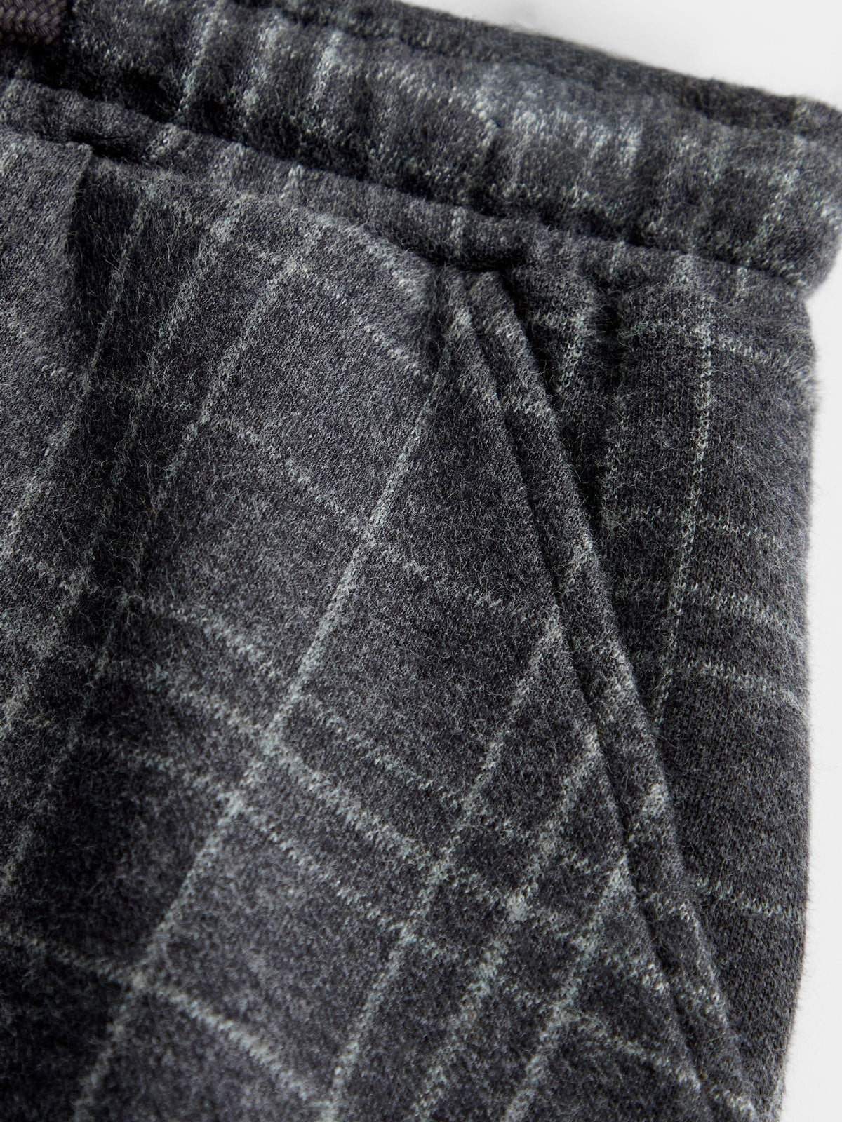 Dsiney Kidz - Jojo Maman Bébé Grey Check Jacquard Jersey Relaxed Trousers image 3