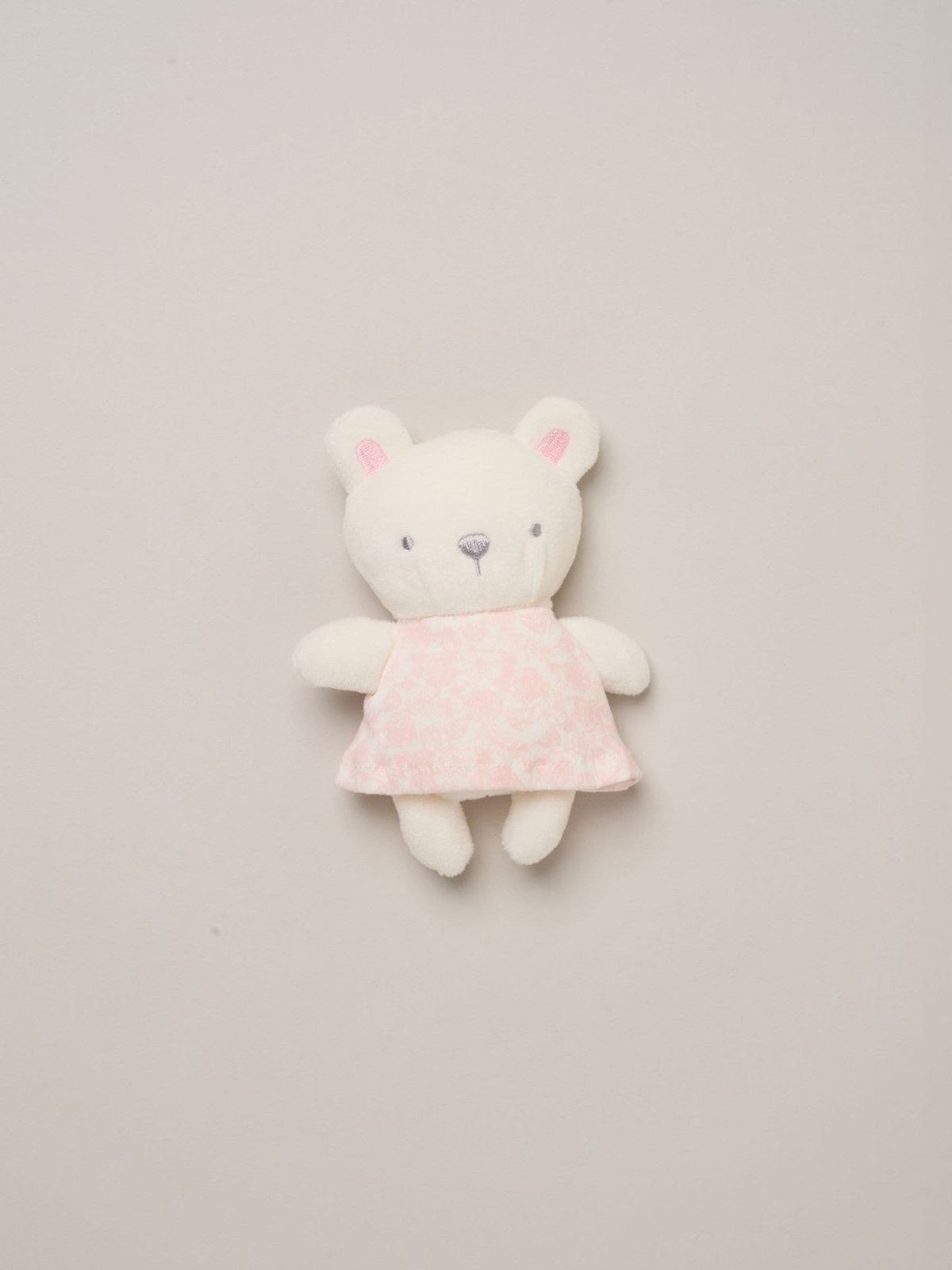 Rock-A-Bye Baby Boutique Pink Velour Top Footed Trousers and Plush Bear Toy Set - image 2