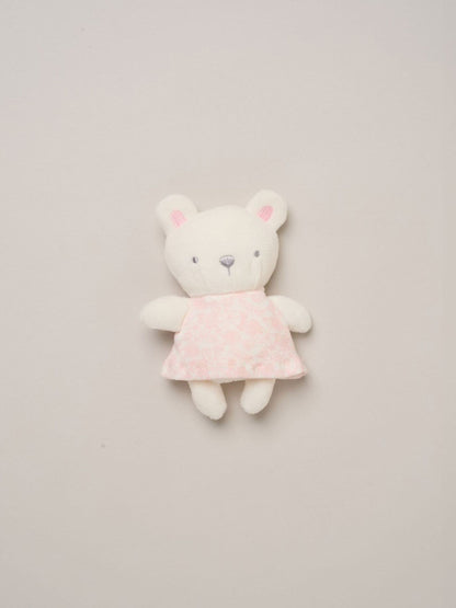 Rock-A-Bye Baby Boutique Pink Velour Top Footed Trousers and Plush Bear Toy Set - image 2