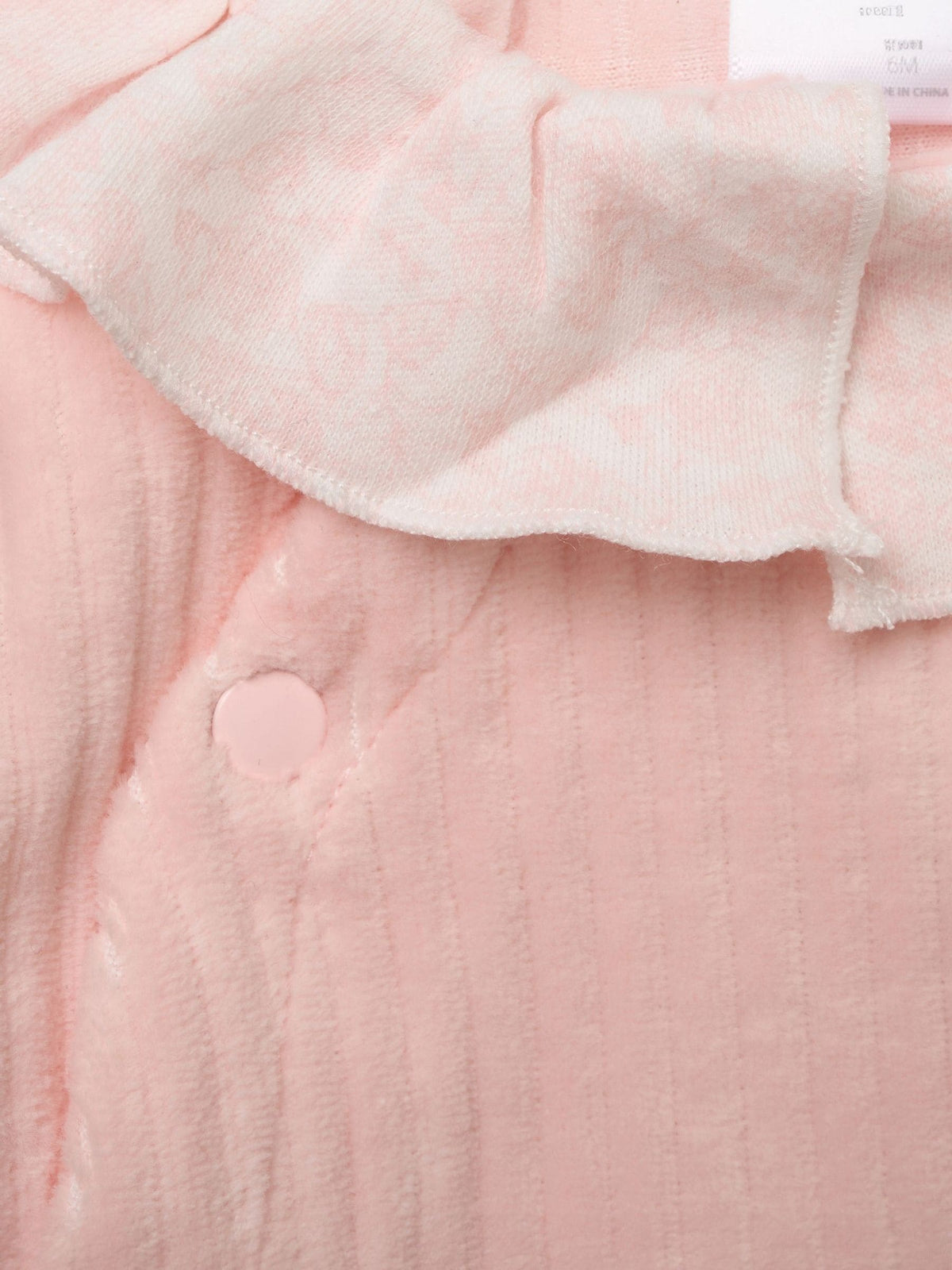 Rock-A-Bye Baby Boutique Pink Velour Top Footed Trousers and Plush Bear Toy Set - image 4