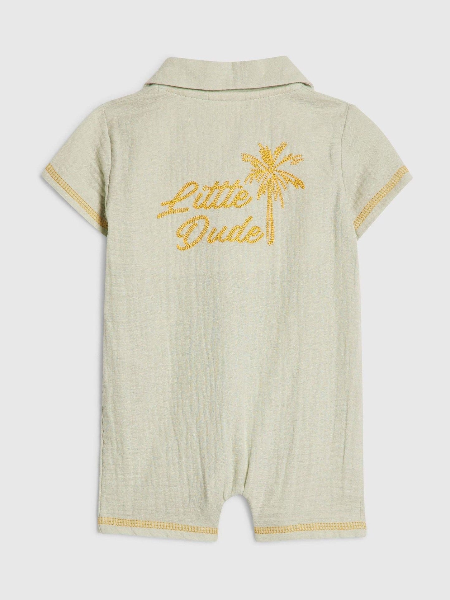 River Island Green Little Dude Romper image 2