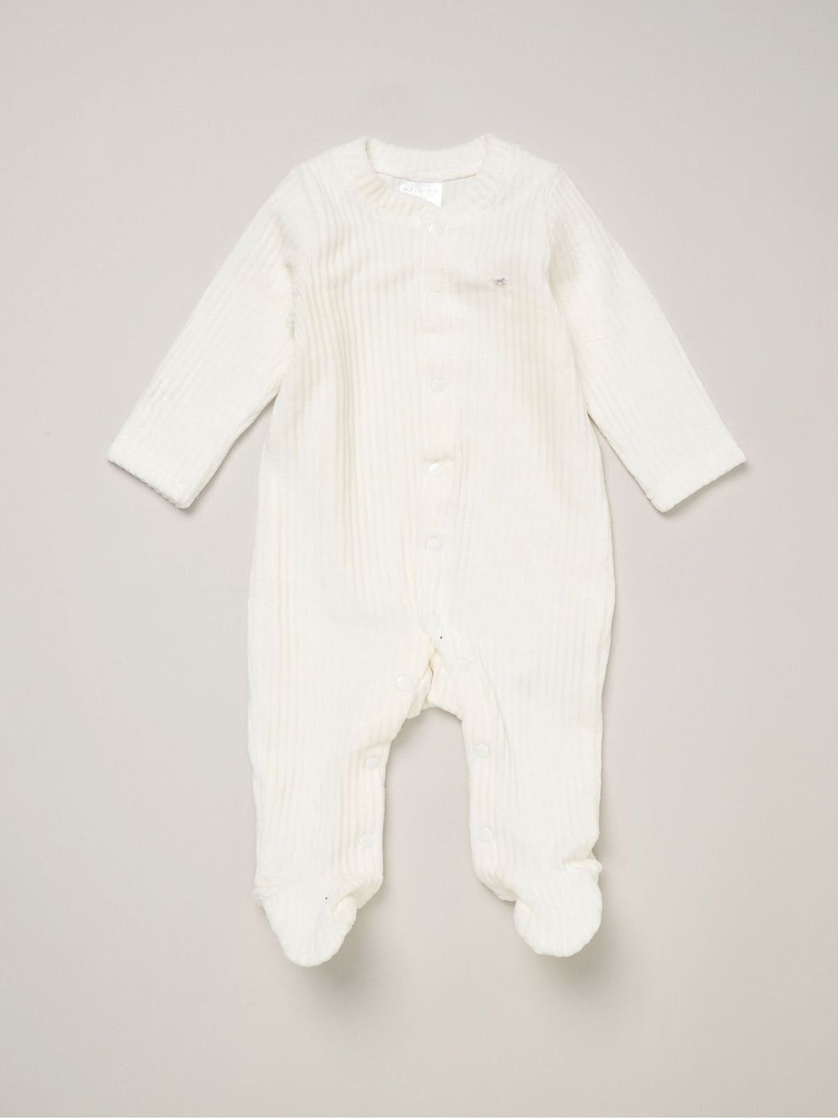 Rock-A-Bye Baby Boutique White Sleepsuit Bodysuit and Bib Gift Set 3 Piece - image 3