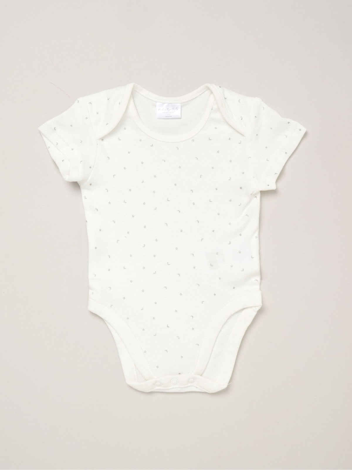 Rock-A-Bye Baby Boutique White Sleepsuit Bodysuit and Bib Gift Set 3 Piece - image 4