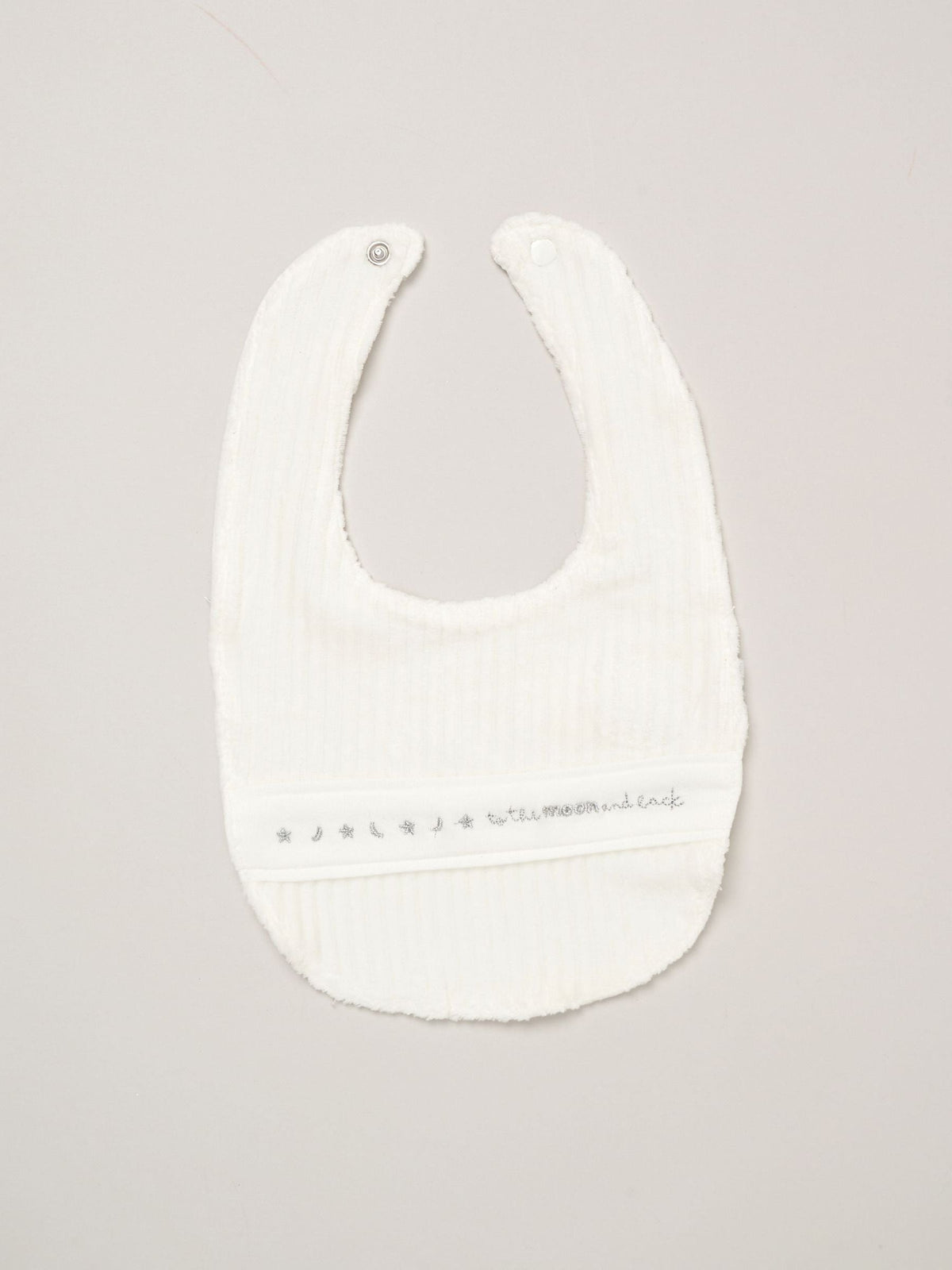 Rock-A-Bye Baby Boutique White Sleepsuit Bodysuit and Bib Gift Set 3 Piece - image 5