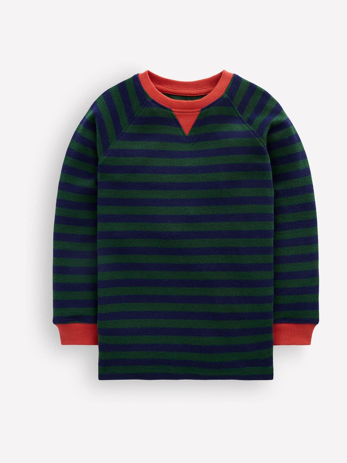 Boden Navy Blue Cosy Textured Raglan T-Shirt - image 1