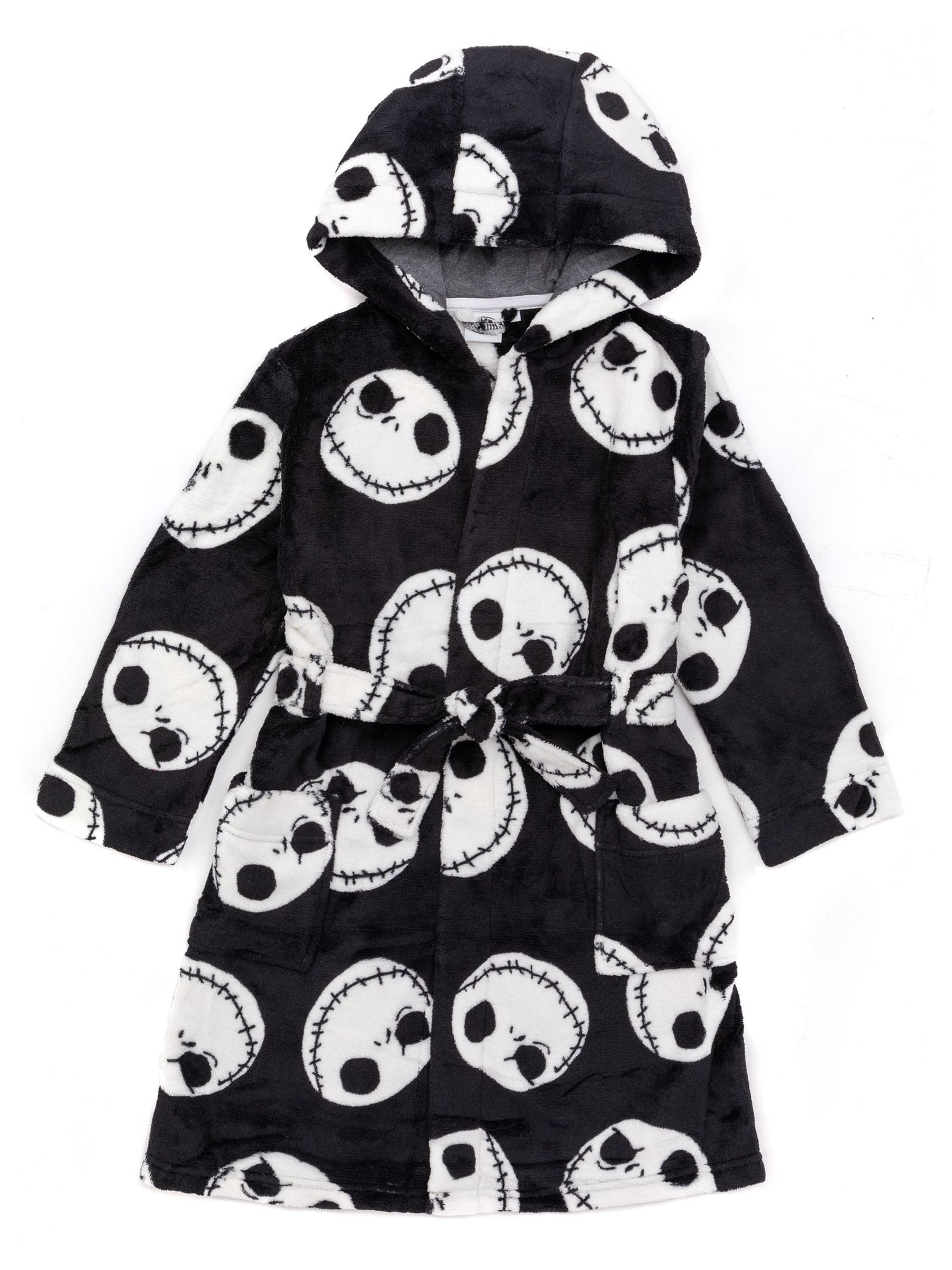 Dsiney Kidz - Vanilla Underground Black Nightmare Before Christmas Unisex Kids Fleece Dressing Gown Robe image 2