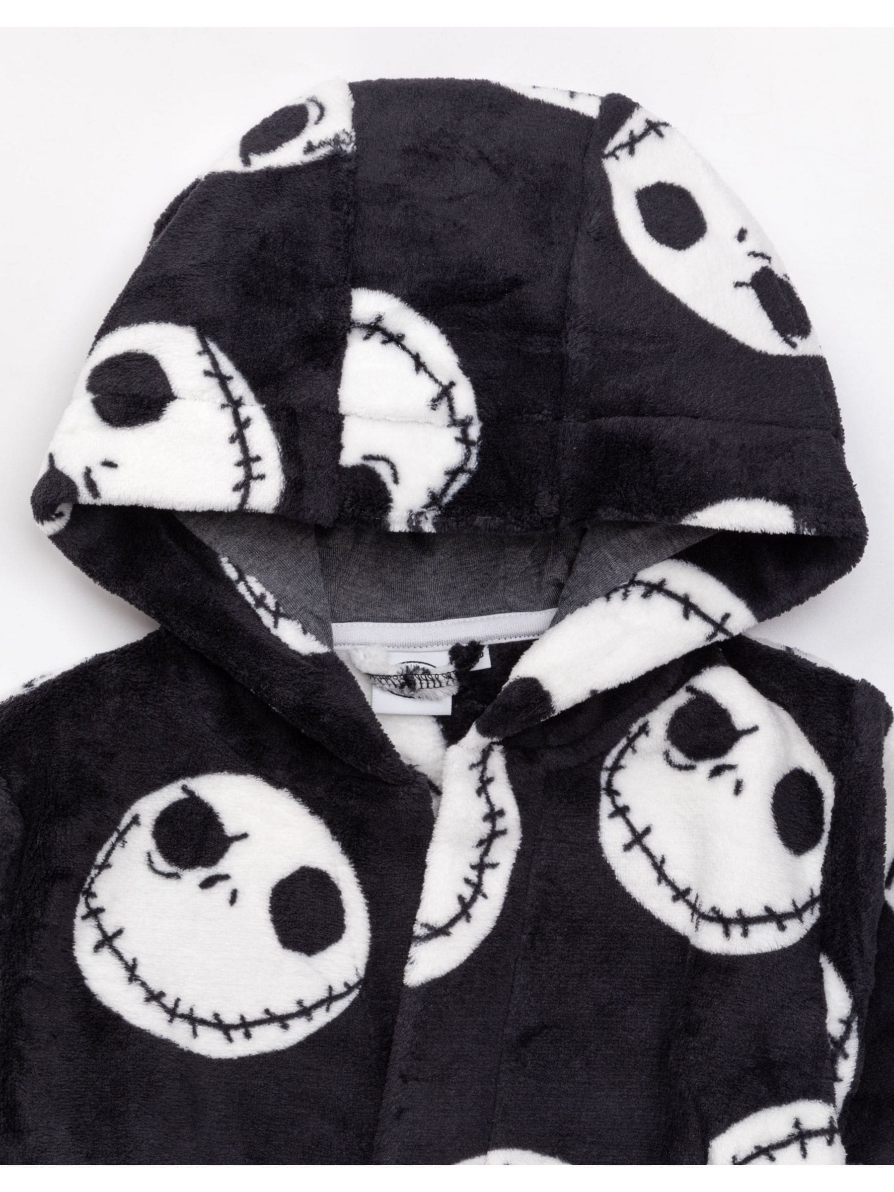 Dsiney Kidz - Vanilla Underground Black Nightmare Before Christmas Unisex Kids Fleece Dressing Gown Robe image 3