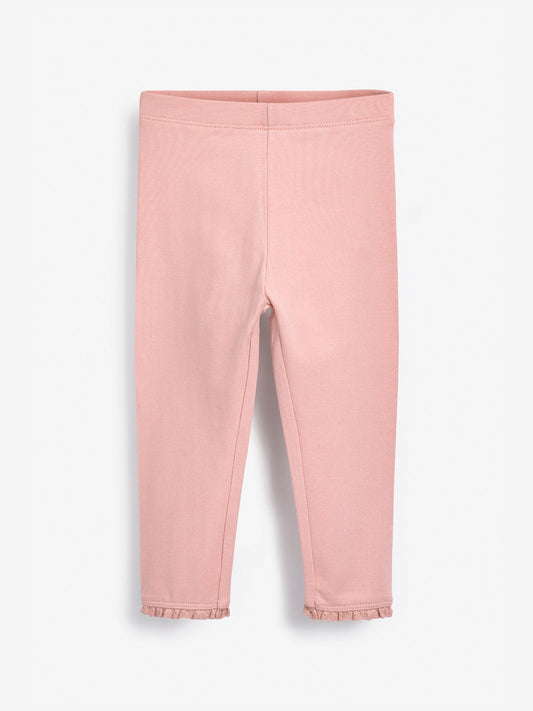 Pale Pink Lace Trim Leggings (3mths-7yrs) image 1
