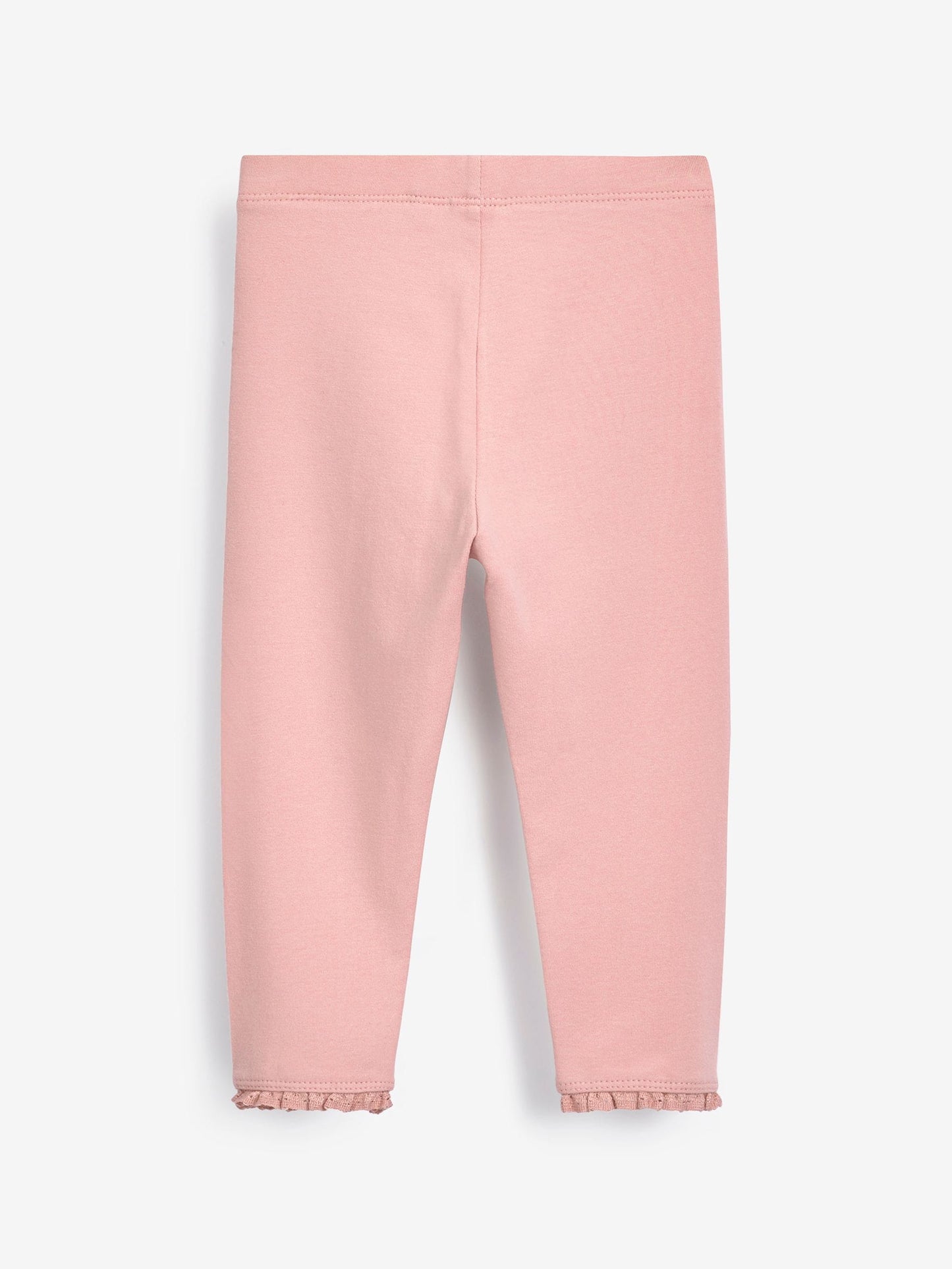 Pale Pink Lace Trim Leggings (3mths-7yrs) image 2