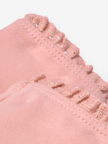Pale Pink Lace Trim Leggings (3mths-7yrs) image 3