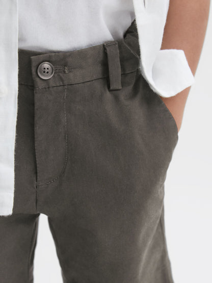 Dsiney Kidz - Reiss Khaki Wicket 9-13 yrs Casual Chino Shorts image 1