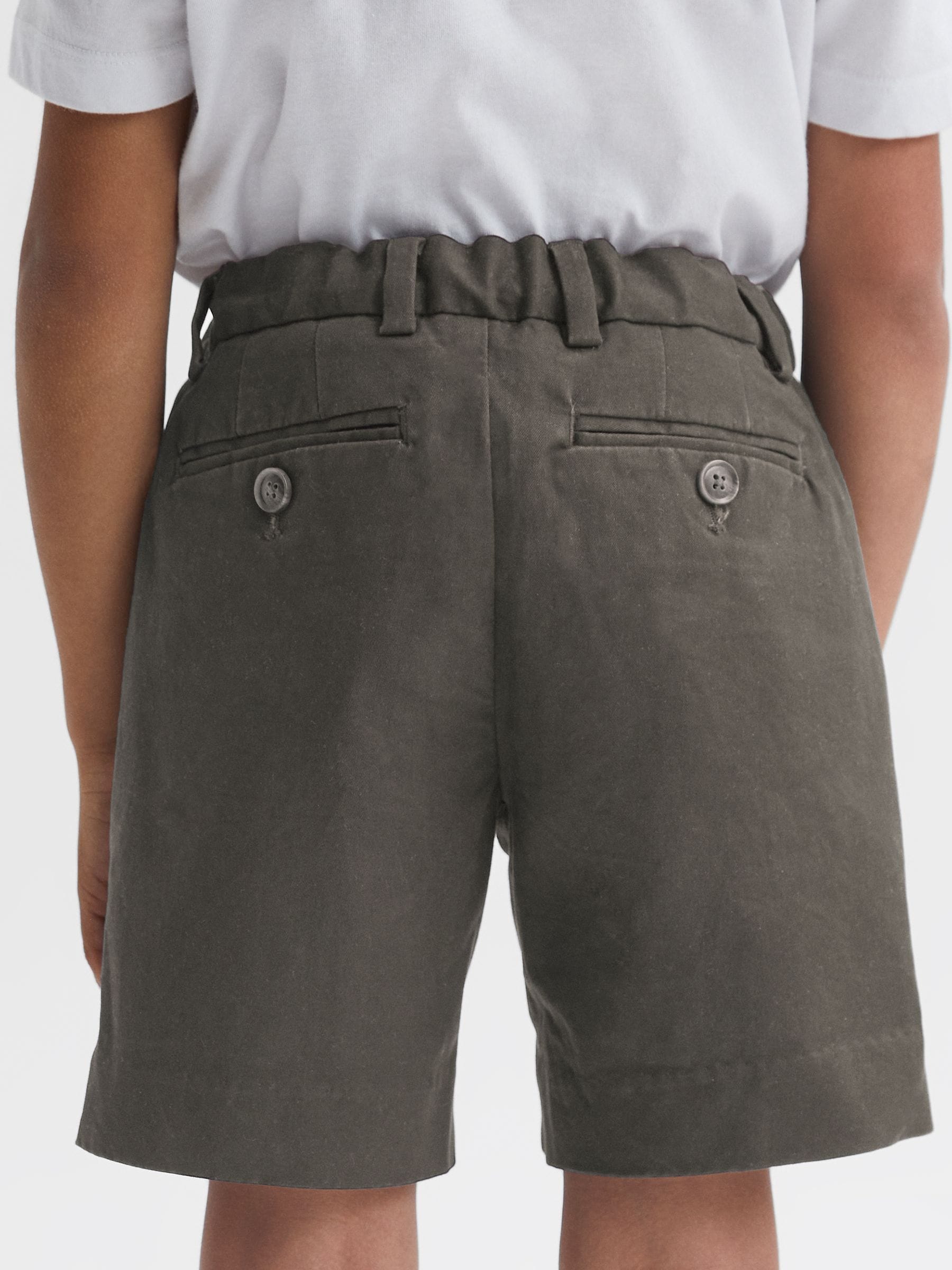 Dsiney Kidz - Reiss Khaki Wicket 9-13 yrs Casual Chino Shorts image 5