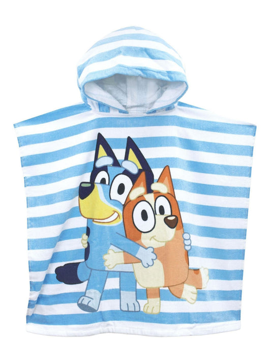 Character Light Blue Hooded Swim & Beach Towel Poncho image 1