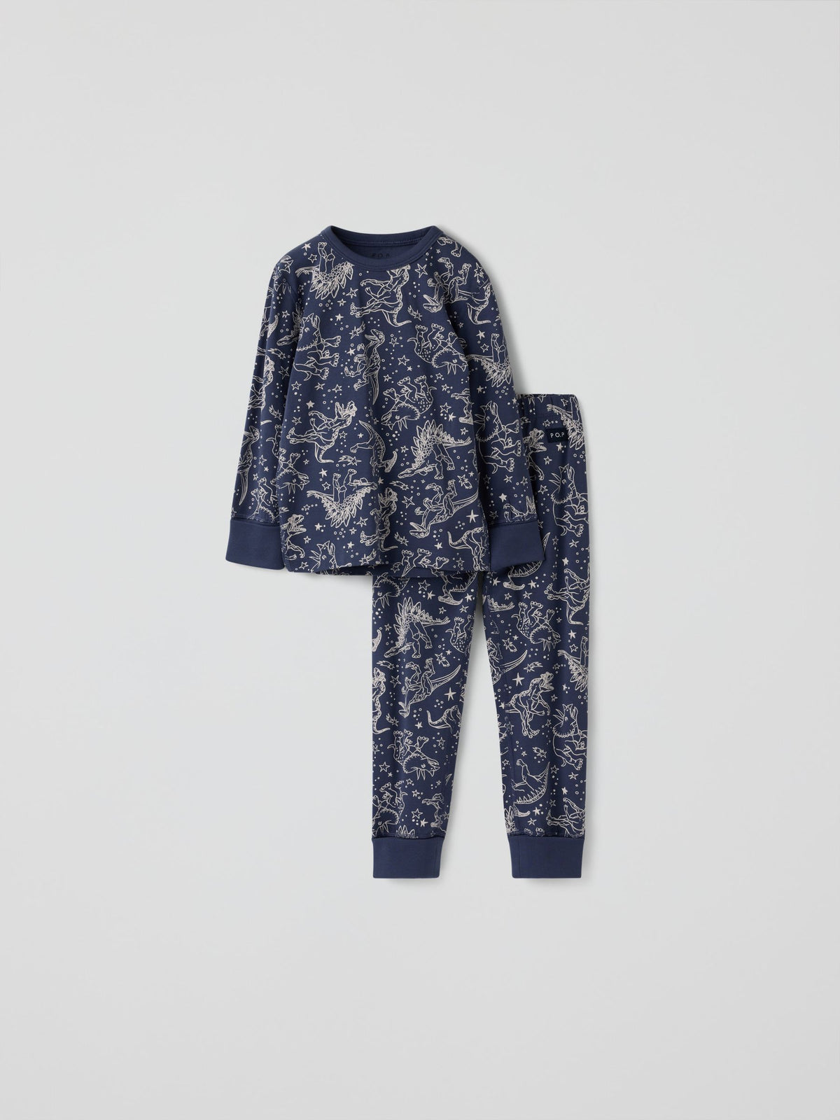 Polarn O. Pyret Blue Dinosaurs Pyjamas - image 1