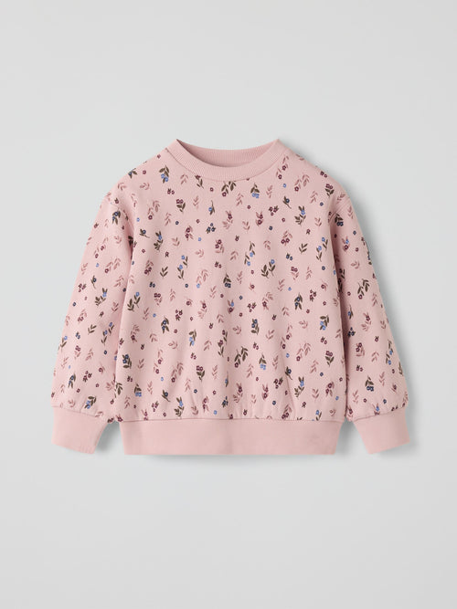 Dsiney Kidz - Polarn O. Pyret Pink Floral Sweatshirt image 1