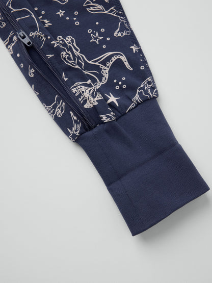 Polarn O. Pyret Blue Overall Dinosaurs Sleepsuit - image 4